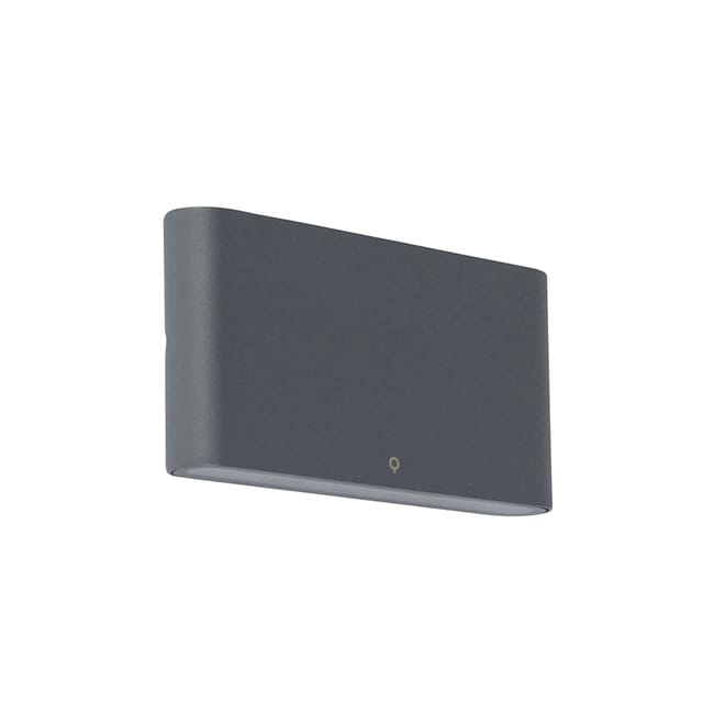 Außenwandleuchte dunkelgrau 17,5 cm inkl. led IP65 - Batt