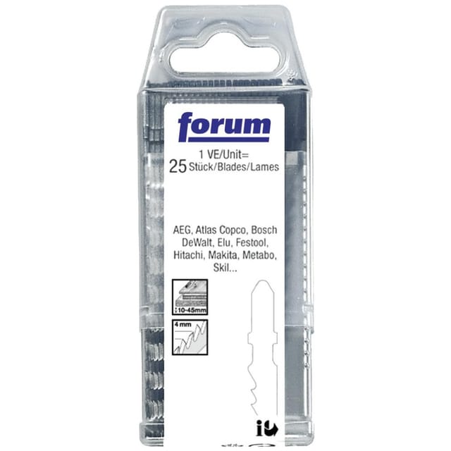 25 Stück Stichsägeblätter fein für weiches Holz T 101 D FORUM