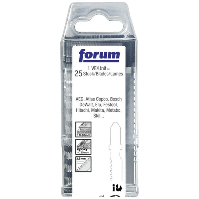 25 Stück Stichsägeblätter fein für weiches Holz T 101 B FORUM