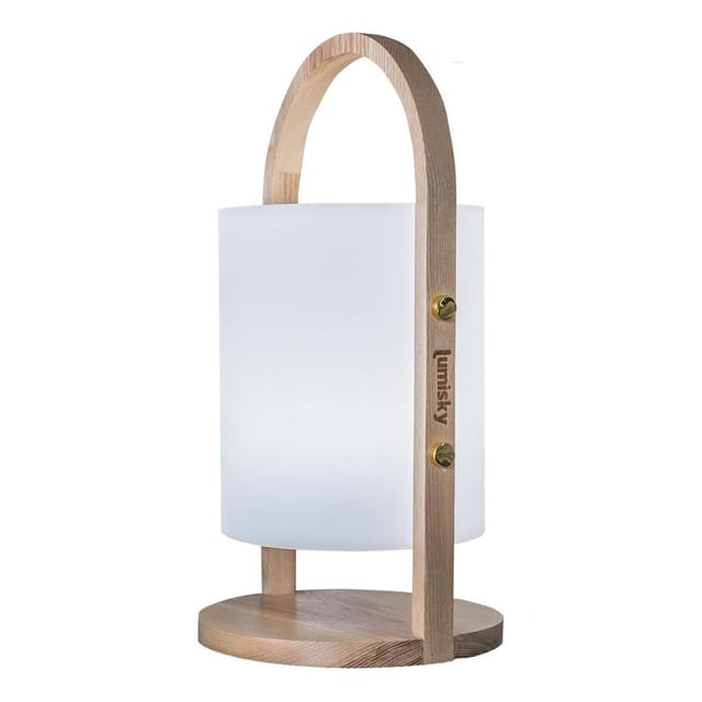 Led Laterne Kabellose Design WOODY h37cm