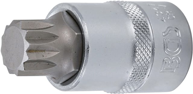 Bgs Technic - Bit-Einsatz Antrieb Innenvierkant 12,5 mm (1/2') Innenvielzahn (für xzn) M18