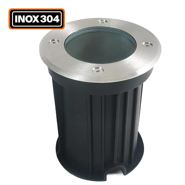 Bodeneinbaustrahler Rund Edelstahl 304 Eterieur IP65 GU10