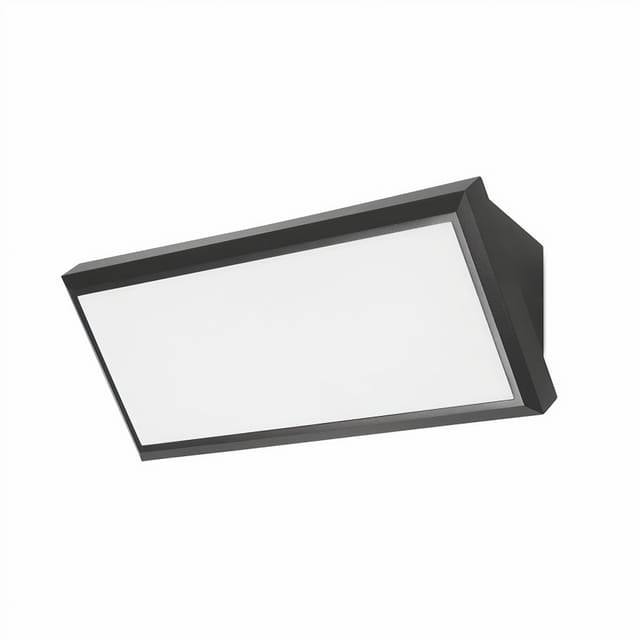 wandleuchte ip65 samper led 10.5w 3000k schwarz 615lm