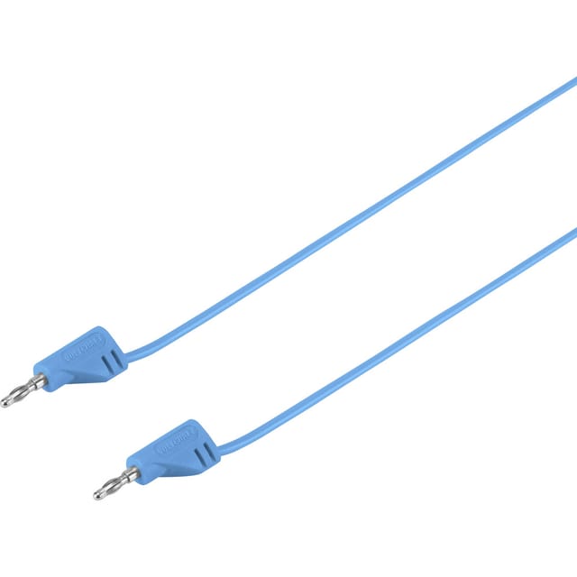 MSB-200 Messleitung Lamellenstecker 2 mm Lamellenstecker 2 mm 30.00 cm Blau 1 St. - Voltcraft