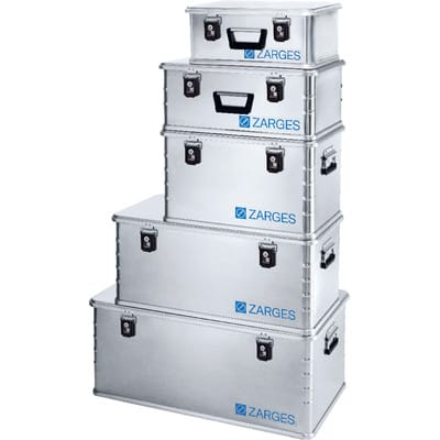 Zarges - Aluminiumbox Maxi L900xB500xH370mm 135l m.Klappverschluss - 40863