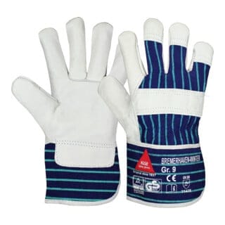 Hase Safety Gloves - hase 292100-10 Handschuhe Bremerhaven Winter Größe 10 natur/blau en 388 en 511 p
