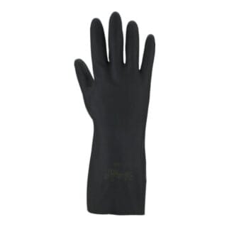 Chemikalienhandschuhe Größe 10 schwarz EN 388, EN 374 PSA-Kategorie III