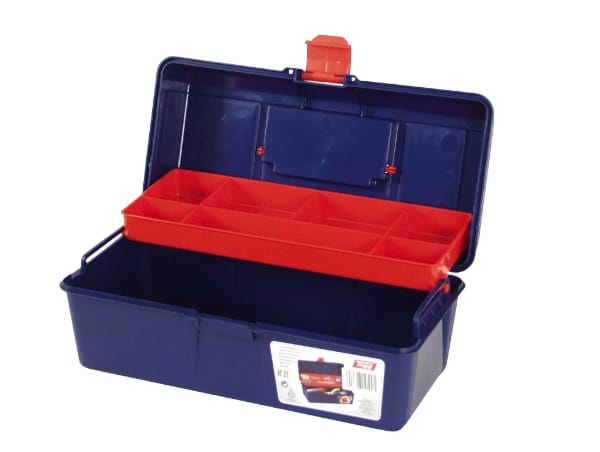 Werkzeugkasten - 310 x 160 x 130 mm - mit Tragekasten - 6,4 l