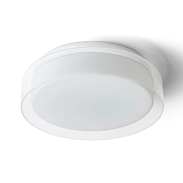 Rendl Light - Deckenleuchte venice led 30 Deckglas transparent/Opal/Chrom 230V led 12W IP44 3000K