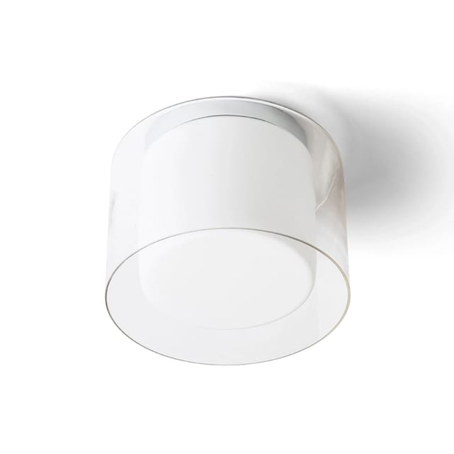 Rendl Light - LED-Deckenleuchte venice 23 Deckenleuchte transparent/opal/chrom 230V E27 20W IP44