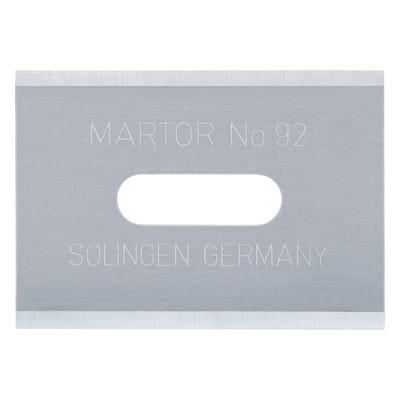 Industrieklinge Nr. 92 Länge 26 mm Breite 18,5 mm Stärke 0,4 mm
