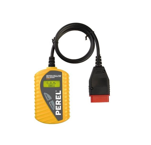 Perel Diagnosegerät obd2 OBD II EOBD CAN, Kfz Auslesegerät, Auto Lesegerät alle Fahrzeuge, Fehlerauslesegerät, Fehlercodeleser, Kfz-Codeleser Scanner