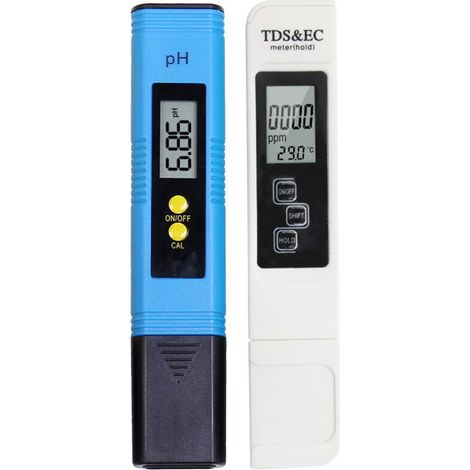 Lntyq Ph-meter, Elektronisches 4-in-1-ph-messgerät Für Schwimmbäder, Ph-meter, Tds-meter, Wasserqualitäts- Und Ph-test Für Trinkwasser, Aquarien, Hydrokultur, Schwimmbäder, Umkehrosmoseanlagen, Labor