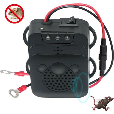 Lntyq Ultraschall-autoabwehrgerät Mit Led-blitzlicht, Für Auto, Garage, Nagetiere, Mäuse, Schädlinge, Haus, Dachboden, Camping – 1 Stück, 8,58 X 14,1 Cm