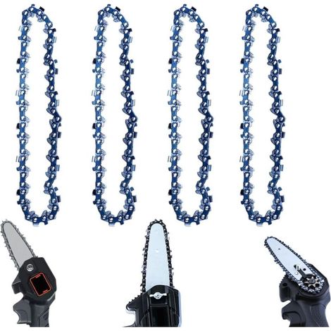 Bluedeer – 6-zoll-kettensägenkette – 4-teiliges Set – Scharfe Zähne Für Effizientes Schneiden – Verschleißfest Für Lange Lebensdauer