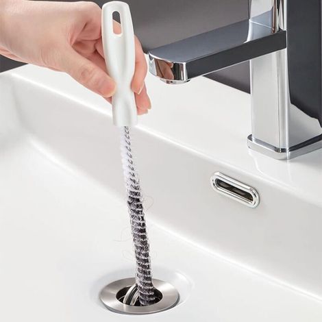 Lntyq 2-teiliges Abflussreinigungsbürsten-set, Flexible 45 Cm Spülbeckenreinigungsbürste Zum Reinigen Von Rohren Und Abflüssen, Abflussreinigungswerkzeug Für Bad Und Küche (2 Stück)