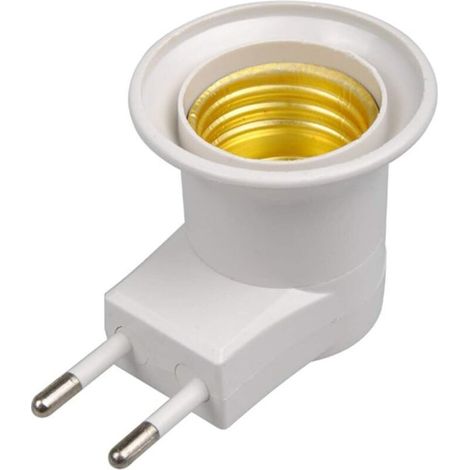 Lntyq E27 Led-lampenfassung, Eu-steckeradapter Für Glühbirnen Mit Ein-/ausschalter, 1 Stück