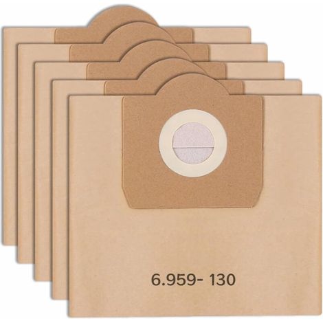 Lntyq 5er-pack Staubsaugerbeutel Für Kärcher, Gerade Staubsaugerbeutel Für Kärcher Wd3/mv3/wd 3 Premium, Ersatz-papierfilterbeutel 6.959-130.0 Wd3200 Wd3300 A2201/2204/2504/2554/2251/2604, Se