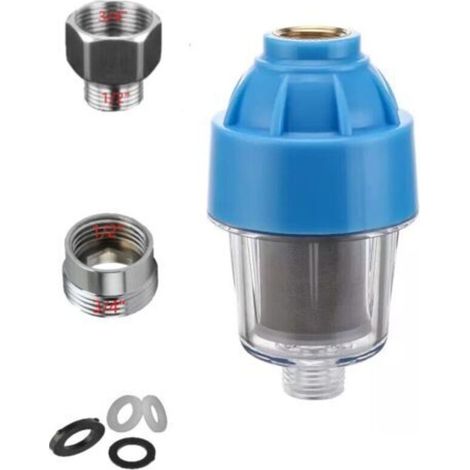 Sand-, Rost- Und Kieselfilter Für Waschmaschinen- Und Geschirrspülerpumpen Mit 3/4"- Und 1/2"-anschluss. Geeignet Für Brunnenwasser, Sedimente Und Verunreinigungen. Inklusive Austauschbarer 40-mikron-