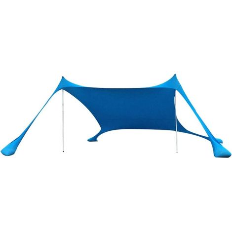 Sonnensegel – 210 X 160 X 170 Cm – Mit Sandsack – Schutzhülle Mit Sandsack – Verankerung Für Strand, Picknick, Angeln Und Camping