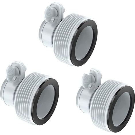 Lntyq Pooladapter Typ B, 3-teiliger Poolschlauchadapter Für Intex-pools, Ersatzschlauchadapter Für Pumpen Mit 32-mm- Und 38-mm-schläuchen