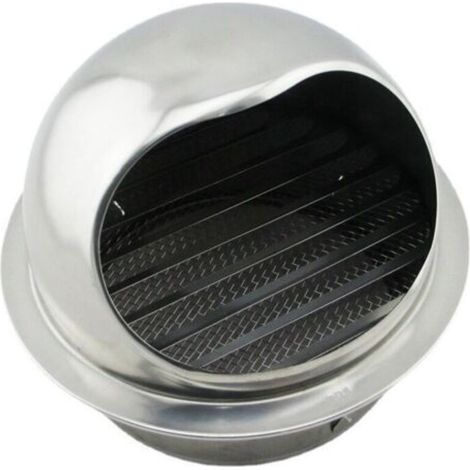 Bluedeer – Rundes Lüftungsgitter (160 Mm) Aus Edelstahl 304 – Regensicheres Design Mit 45°-lamellen – Insekten- Und Nagetierfilter