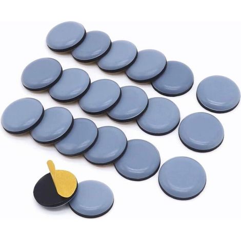 Lntyq 20 Stück Möbelgleiter, 25 Mm Teflon-stuhlgleiter, Selbstklebende Möbelgleiter, Stuhlgleiter, Universelle Möbelgleiter Für Essgruppen Und Stühle
