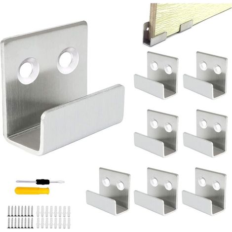 Dolaso – Set Mit 8 Edelstahl-wandhaken – Stabile Befestigung Für Spiegel Und Schwere Gegenstände – Tragkraft Bis Zu 50 Kg – Einfache Montage