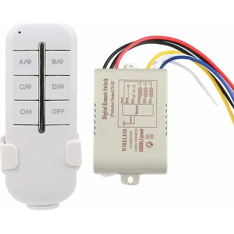 3-wege-funkfernbedienung Ein/aus, Ac 180–240 V, 1000 W, Funkempfänger Für Lampen (mr703), Stecker