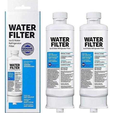 Lntyq 2x Kompatibler Samsung Kühlschrank-wasserfilter Da97-17376b Kühlschrankkartusche, Kühlschrank-ersatzteile