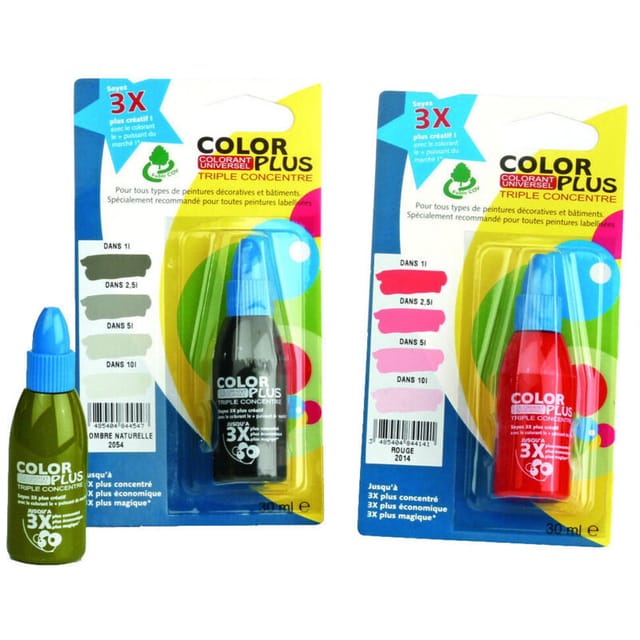 Color Plus 3x 30cc Blist Oxyd Rouge - Color Plus