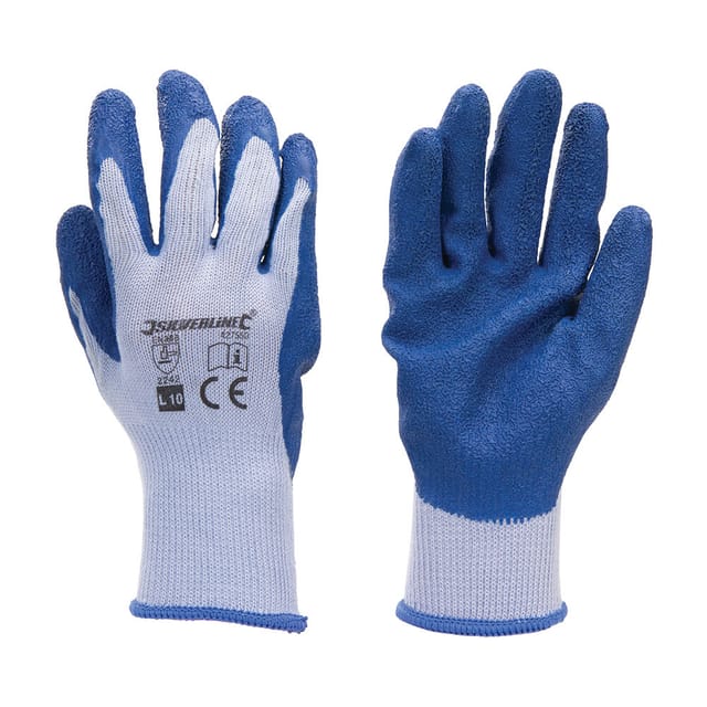 Latex Bauarbeiterhandschuhe Größe l 10