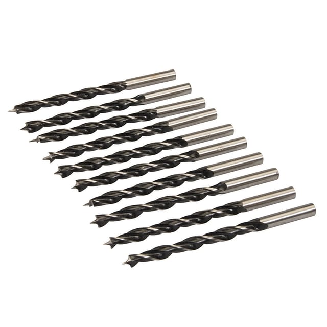 Holzspiralbohrer mit Zentrierspitze, 10er-Pckg. 6 mm