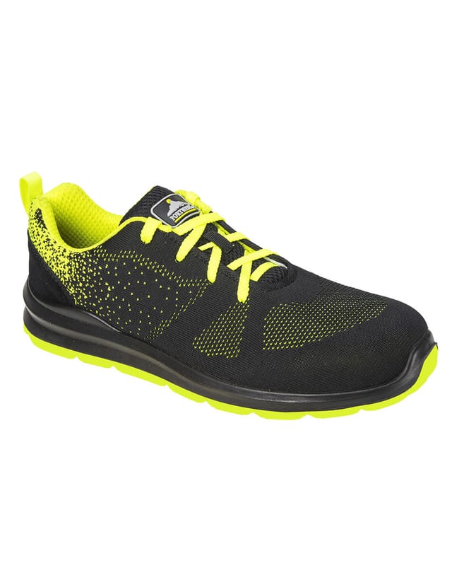 Stahlkappe Schuh Steelite Aire S1p Farbe: Schwarz/Grün Größe 42 - Portwest