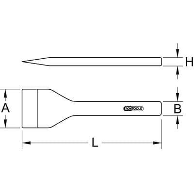 Ks Tools Chariereisen, 60 mm