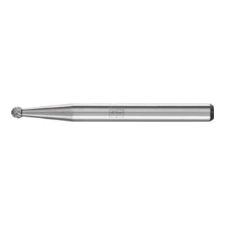 21211033 Frässtift Hartmetall Kugel Länge 33 mm Produktabmessung, ø 2 mm Arbeits-Länge 1.5 mm - Pferd