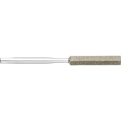 Diamantfeile für Handfeilgerät dreikant 4,5x4,5x60mm Schaft-Ø3 mm D126 (mittel) komplett - Pferd