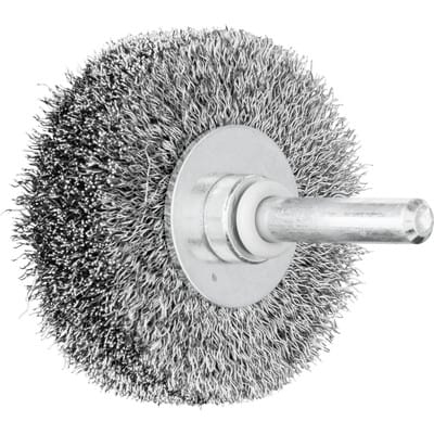 Pferd - pos Rundbürste ungezopft rbu Ø50x15 mm Schaft-Ø6 mm Stahl-Draht-Ø0,20