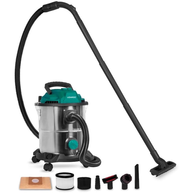Nass- und Trockensauger - 1400W - Blasfunktion - 20L Tank - 3m Schlauch - 6m Netzkabel