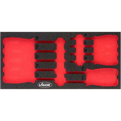 Weichschaumeinlage ∙ leer ∙ V4991-L ∙ l x b x h: 393 mm x 188 mm x 35 mm