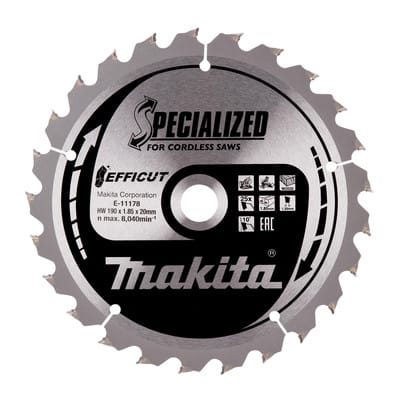 Sägeblatt efficut 190x20x25Z - Makita