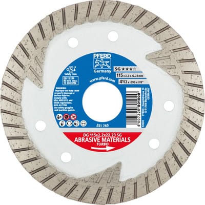 Pferd - Diamant-Trennscheibe dg 115x2,2x22,23 mm sg z. Trennen v. Stein/Beton,hohe Schnittqualität
