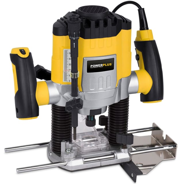 Fräsmaschine 1200w 6 Fräser im Koffer Powerplus