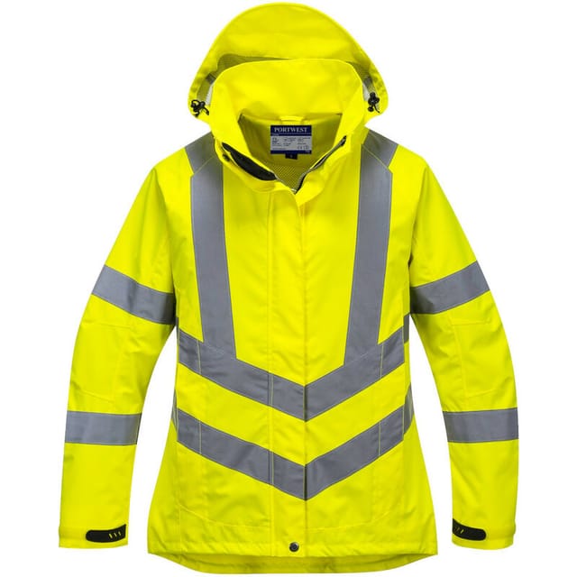 Portwest atmungsaktive Damen Warnschutzjacke, 40+ UPF Gelb XL