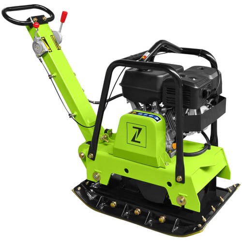 Rüttelplatte ZI-RPE160C inkl. Gummimatte und Fahrwerk Rüttelplatte - Zipper