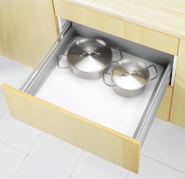 Anti Rutsch Matte Noppen 150x50 Schrank Schubladen zuschneidbar Einlage - weiss - Wenko