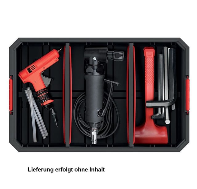 Stapelbox Lagerkiste Transportbox Werkzeugkiste Kasten + Trennwände, Version: KMS553520S, 520 x 329 x 210 - Kistenberg