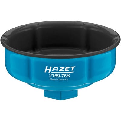 Hazet - lfilter-Schlüssel, Vierkant hohl 12,5 mm (1/2), Rillenprofil, 85.6 mm
