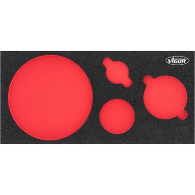 Weichschaumeinlage ∙ leer ∙ V7263-L ∙ l x b x h: 393 mm x 282 mm x 35 mm