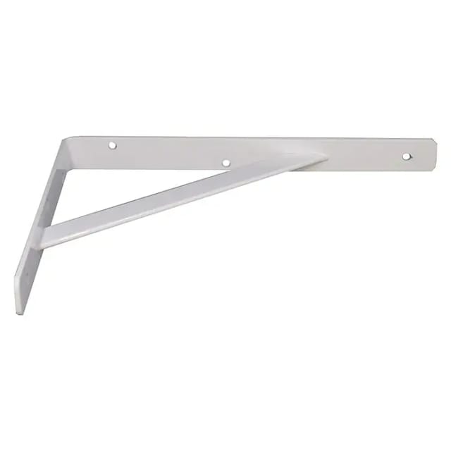 Vormann - Stegkonsole Länge 300 mm Höhe 200 mm Breite 30 mm Stärke 4 mm Stahl pulverbeschichtet weiß Tragfähigkeit 300 kg